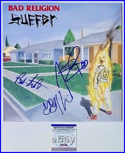 Bad Religion Signed Autographed Vinyl Suffer Album Graffin Gurewitz with PSA COA