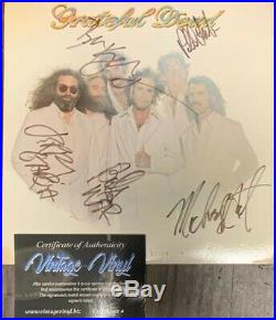 Band Signed Autographed Grateful Dead Go To Heaven Record Album Lp Vintage Vinyl