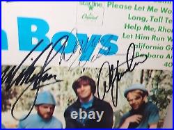 Band Signed by 5 Autographed Best of The Beach Boys Album Capitol D1 2706 JRR