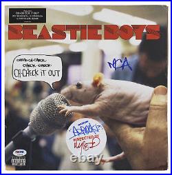 Beastie Boys Ad-Rock, Mike D & MCA Signed Out Album Cover With Vinyl BAS #AB76138