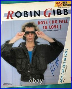 Bee Gees Robin Gibb SIGNED AUTOGRAPHED Vinyl LP Album + COA
