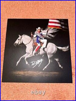 Beyoncé Signed Cowboy Carter Album Insert With Vinyl Perfect lettering