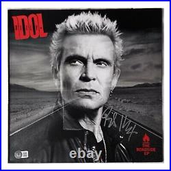 Billy Idol Signed Roadside EP Vinyl Record Album Beckett BAS Autograph Bundle