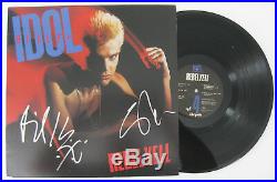 Billy Idol Steve Stevens signed autographed Rebel Yell Vinyl Record, Album, Proof