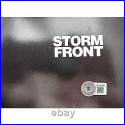 Billy Joel Signed Storm Front Vinyl Record Album Cover Beckett Proof Autograph