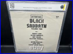Black Sabbath 2x Signed Autograph Attention Vinyl Album LP AMG Graded 8 JSA LOA