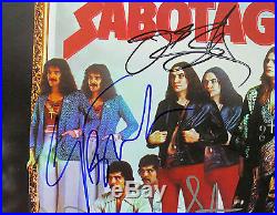 Black Sabbath (4) Ozzy Osbourne Signed Sabotage Album Cover With Vinyl PSA AB03432