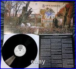Black Sabbath Self Titled Vinyl Signed By Geezer Butler Album LP Beckett BAS