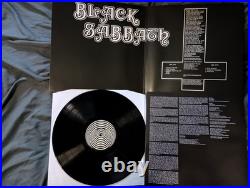Black Sabbath Self Titled Vinyl Signed By Geezer Butler Album LP Beckett BAS