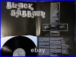Black Sabbath Self Titled Vinyl Signed By Geezer Butler Album LP Beckett BAS