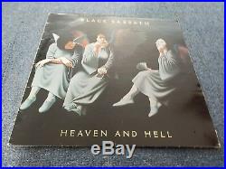 Black Sabbath genuine signed Heaven & Hell album cover and vinyl record