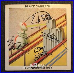 Black Sabbath vinyl album. Signed by all four original bandmembers