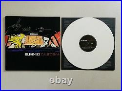 Blink-182 Band Signed Autograph Album Vinyl Record California Rare Mark Hoppus