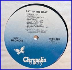 Blondie Deborah Harry Signed Vinyl LP Album Eat To the Beat