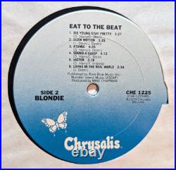 Blondie Deborah Harry Signed Vinyl LP Album Eat To the Beat