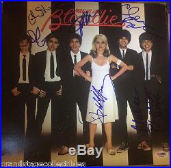 Blondie signed Parallel Album Vinyl PSA/DNA by 6 RARE! Debbie Harry