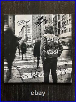 Bon Jovi Autographed Signed Forever Vinyl LP Record Album Complete Band Jon