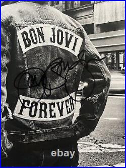 Bon Jovi Autographed Signed Forever Vinyl LP Record Album Complete Band Jon