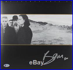 Bono U2 Signed Joshua Tree Album Cover With Vinyl Autographed BAS #C15385