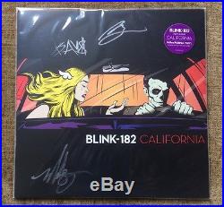 Brand NewithStill Sealed And Signed Blink 182 California LP Album On Purple Vinyl