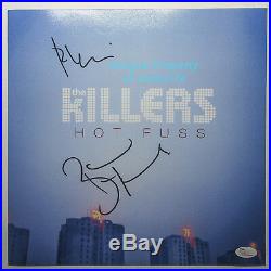 Brandon Flowers Vannucci Signed The Killers Hot Fuss 12x12 Album Photo JSA Vinyl