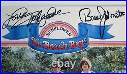 Brian Wilson THE BEACH BOYS Signed Autograph Sunflower Album Vinyl LP by All 4