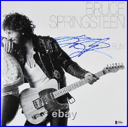 Bruce Springsteen Authentic Signed Born To Run Album Cover With Vinyl BAS #A78565