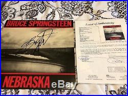 Bruce Springsteen Autographed Nebraska Vinyl Album Signed Jsa Coa Auto Hof
