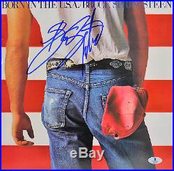 Bruce Springsteen Signed Album Born In The USA Cover With Vinyl Auto Grade 10! BAS