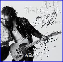 Bruce Springsteen Signed Album Cover With Vinyl Born to Run with Sketch BAS #A00404