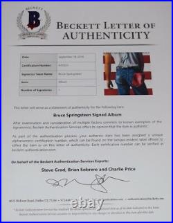 Bruce Springsteen Signed Autograph BORN IN THE USA Vinyl Record Album BAS COA