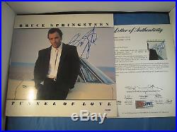 Bruce Springsteen Signed Tunnel Of Love Vinyl LP Album PSA DNA COA LOA Autograph