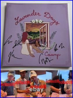 CAAMP SIGNED AUTOGRAPH LAVENDER DAYS VINYL ALBUM TAYLOR MEIER +4 withEXACT PROOF