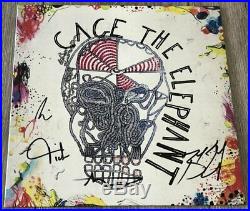 CAGE THE ELEPHANT SIGNED AUTOGRAPH DEBUT VINYL RECORD ALBUM withEXACT PROOF