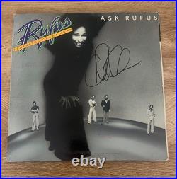 CHAKA KHAN signed vinyl album ASK RUFUS COA CHAKA KHAN signed vinyl album ASK RUFUS COA