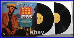 CHARLEY CROCKETT Signed Music City USA Lp Record Vinyl Album Autographed