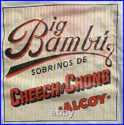 CHEECH & CHONG Big Bambu Vinyl LP + Rolling Paper ODE 1st Pressing 1972 SIGNED