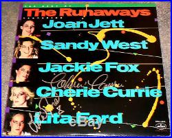 CHERIE CURRIE & LITA FORD Signed'The Best of' THE RUNAWAYS Vinyl Record Album