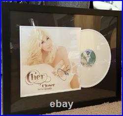 CHER RARE Signed Vinyl Album Closer To The Truth Authenticated In Frame