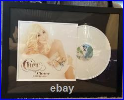 CHER RARE Signed Vinyl Album Closer To The Truth Authenticated In Frame