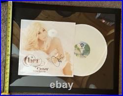 CHER RARE Signed Vinyl Album Closer To The Truth Authenticated In Frame