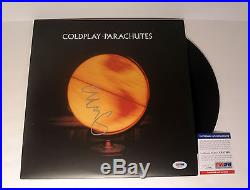 Chris Martin Coldplay Parachutes Signed Autograph Vinyl Record Album Psa/dna Coa