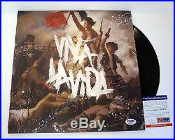 Chris Martin Coldplay Signed Viva La Vida Vinyl Record Album Psa/dna Coa