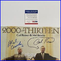 Carl Reiner And Mel Brooks Signed Album Vinyl LP 2000 and Thirteen COA