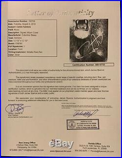 Carlos Santana JSA Autograph Signed Album Record Vinyl LP