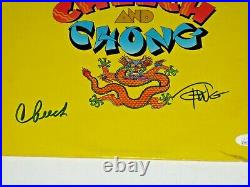 Cheech and Chong signed 1971 Self Titled Album Record Vinyl LP JSA Witness