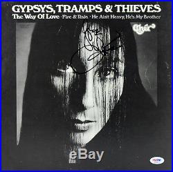 Cher Signed Gypsys, Tramps & Thieves Album Cover With Vinyl PSA/DNA #AC60373