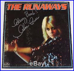 Cherie Currie THE RUNAWAYS Signed Autograph The Runaways S/T Album Vinyl LP