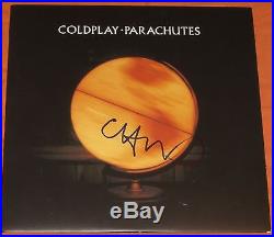 Chris Martin Coldplay Signed Parachutes Album Vinyl Lp New Exact Video Proof Coa