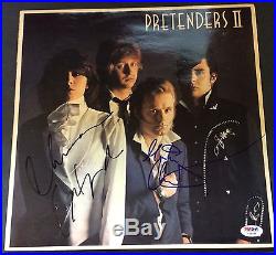 Chrissy Hynde Martin Chambers Signed The Pretenders II Vinyl Album Lp Psa/dna